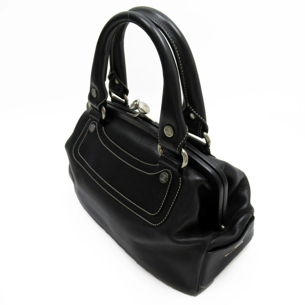 Celine black leather handbag